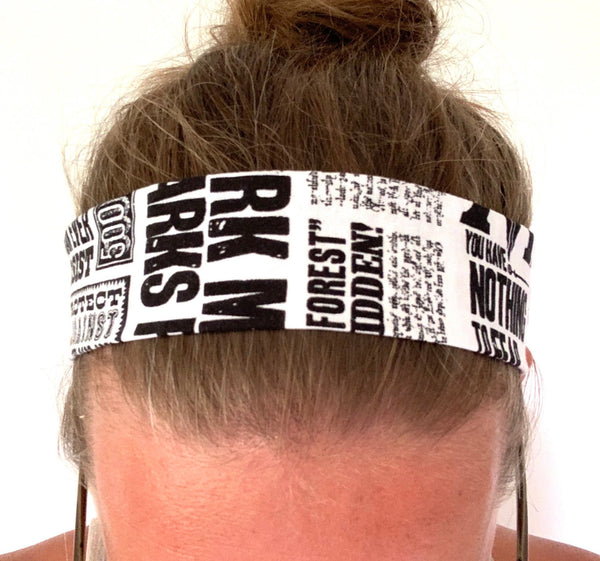 Wizard Newspaper Tie Headband
