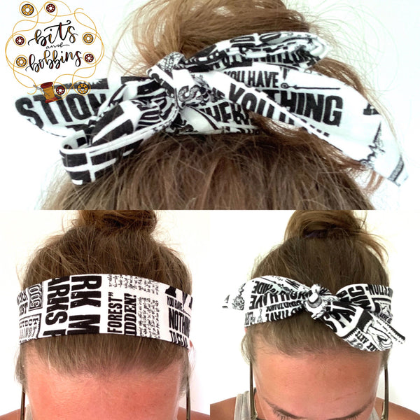 Wizard Newspaper Tie Headband