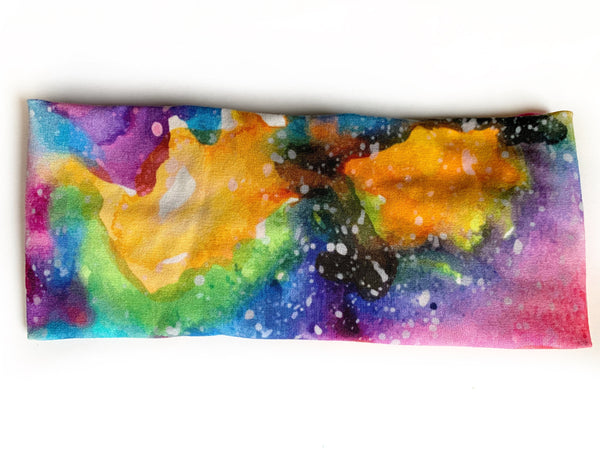 Bright Rainbow Galaxy Headband