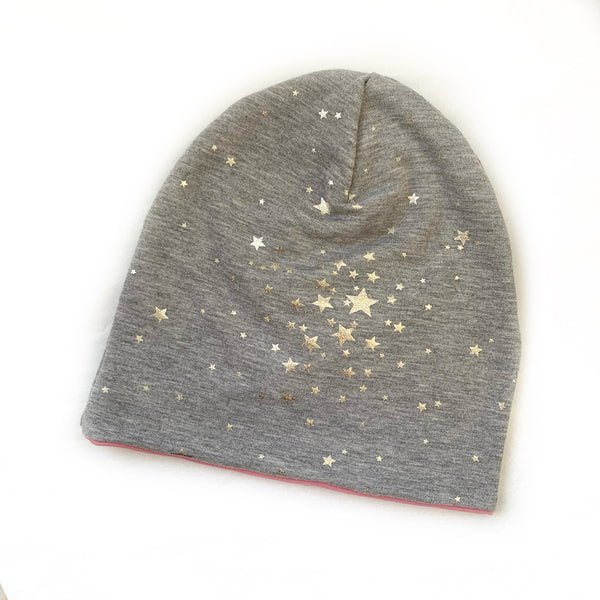 Silver Star Slouched Beanie