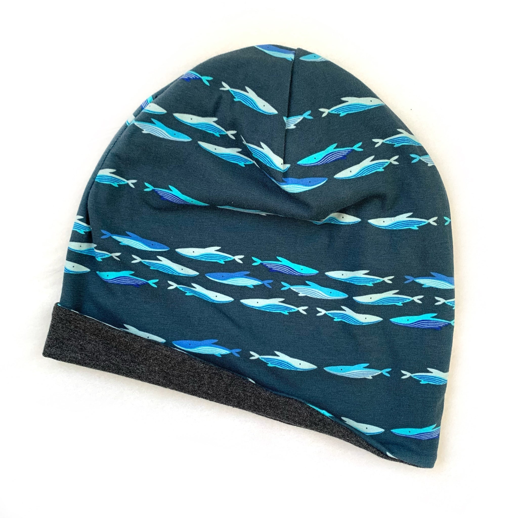 Blue Whale Slouched Beanie