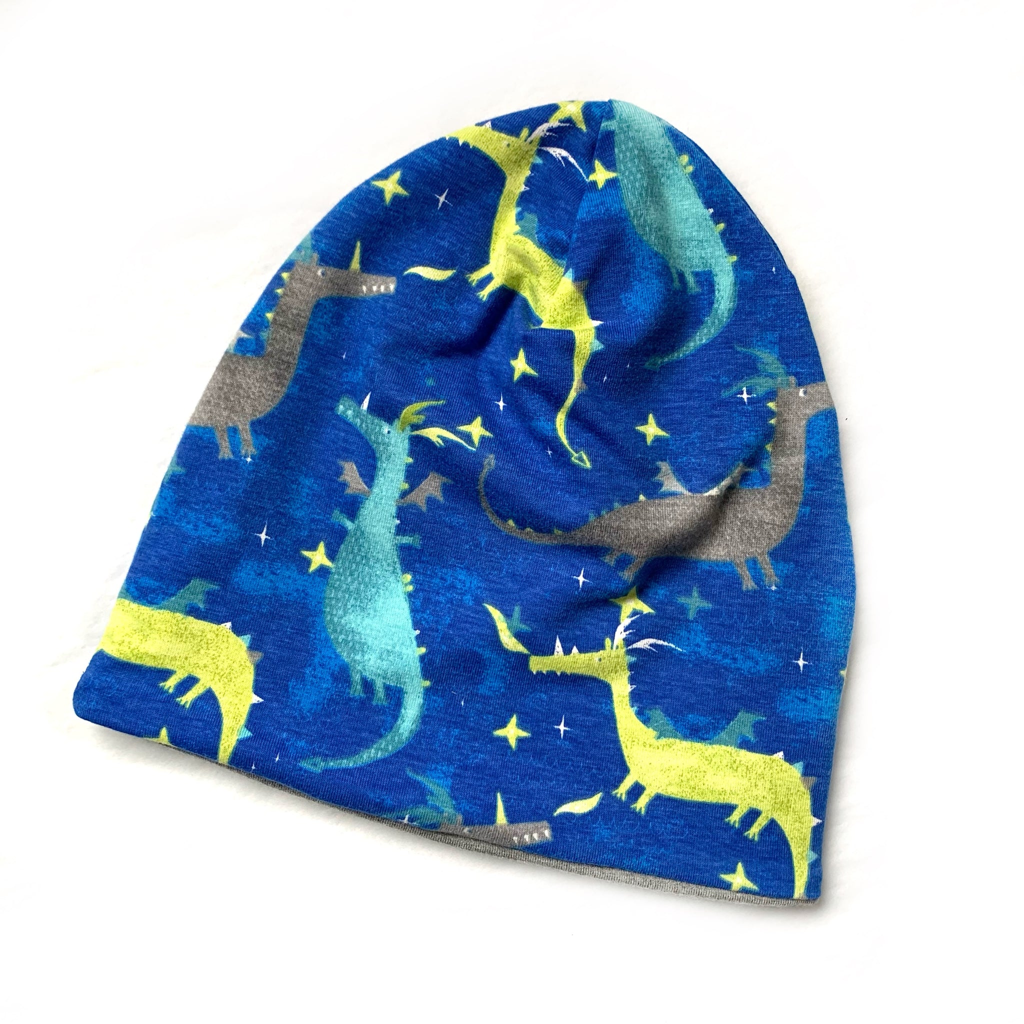 Blue Dragon Slouched Beanie