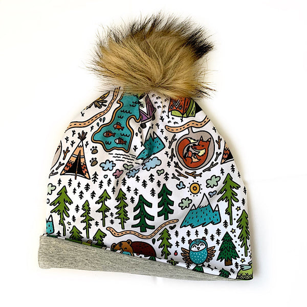 Camping Map Beanie
