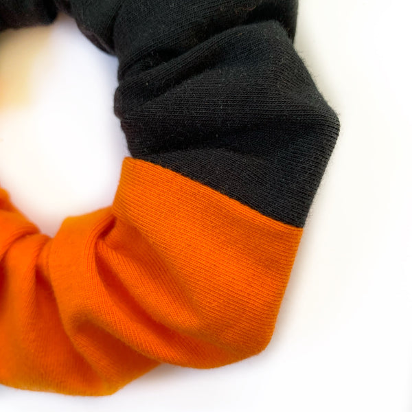 Orange & Black Halloween Scrunchie