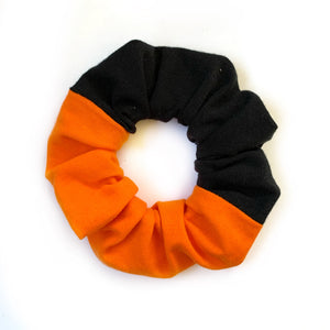 Orange & Black Halloween Scrunchie
