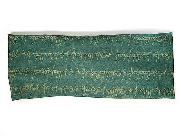 Green Elvish Script Headband