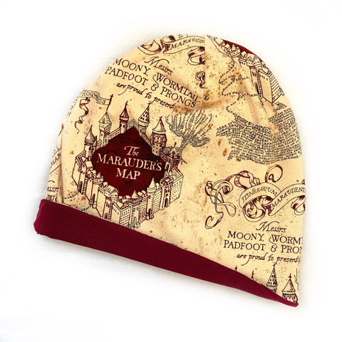 Wizard Map Slouched Beanie