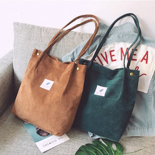 Corduroy Book Tote
