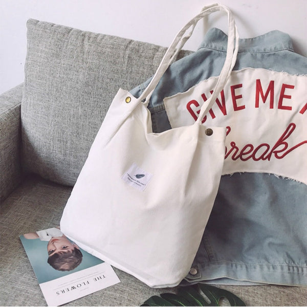 Corduroy Book Tote